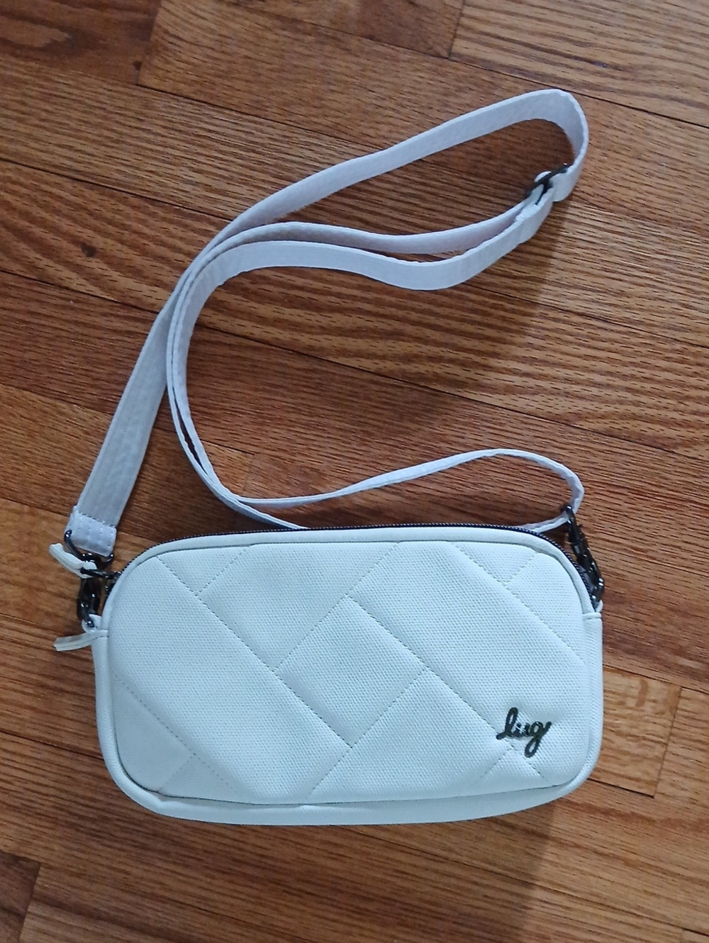 Lug Coupe XL Convertible Crossbody Bag ■ Ivory Bag White Strap